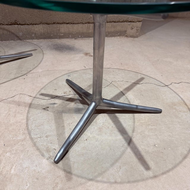 Mid-Century Modern Aluminum Tripod Side Tables Attr Milo Baughman For Sale In San Diego - Image 6 of 7