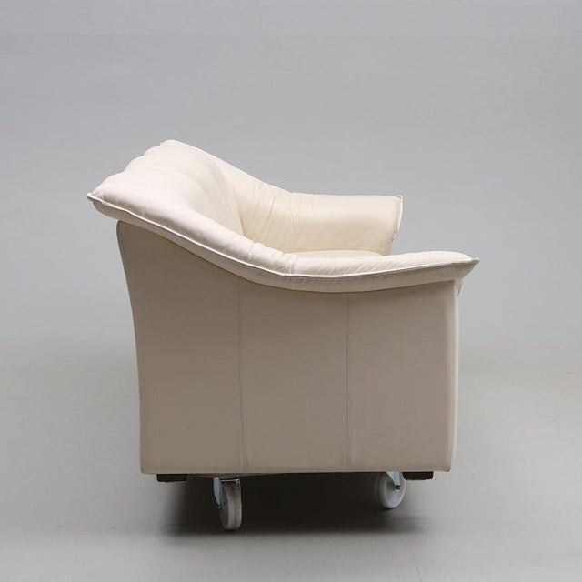 Vintage Leather Sofa Set, 1980s, Set of 2 For Sale - Image 6 of 10