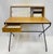 Wood Arthur Umanoff 50s Mid-Century Writing Desk in Wrought Iron, Wood for Elton For Sale - Image 7 of 10