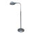 Vintage 1970s Mid Century Modern Attributed to Koch & Lowy Chrome Pharmacy Floor Lamp, Adjustable Reading Light For Sale