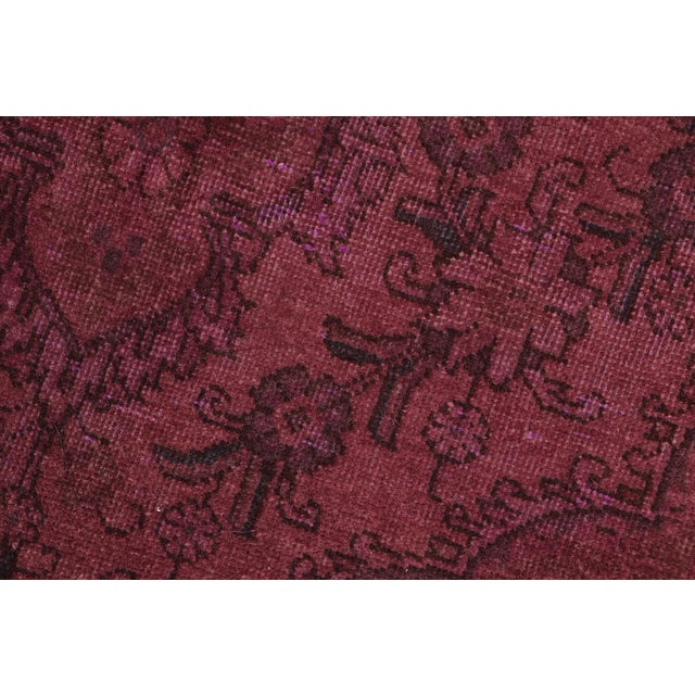 Textile Retro Purple/Brown Wool Rug - 6'10'' X 9'8'' For Sale - Image 7 of 10
