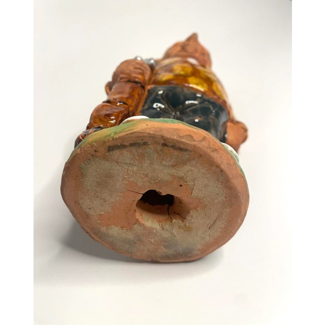 Ceramic Traditional Golfer Handmade Terra Cotta Table Top Sculpture For Sale - Image 7 of 8