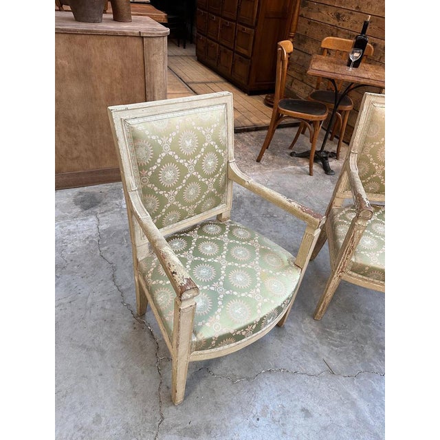 Set of Directoire Style Armchairs, Early 19th Century For Sale - Image 6 of 18