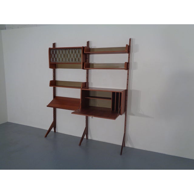 Ergo Teak Wall Shelving Unit by John Texmon Einar Blindheim for Blindheim, Norway, 1950s, Set of 9 For Sale - Image 9 of 18
