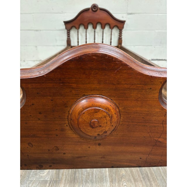 Antique Victorian Late 19th Century Walnut Daybed Youth Bed For Sale - Image 13 of 17