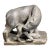 1970s Figural Hand‑Carved Stone Mother Boar & Baby Sculpture — 15.5 Lb Collectible For Sale