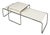 Italian Modern Laccio Coffee Tables in White Laminate attributed to Marcel Breuer for Gavina, 1970s, Set of 2 For Sale