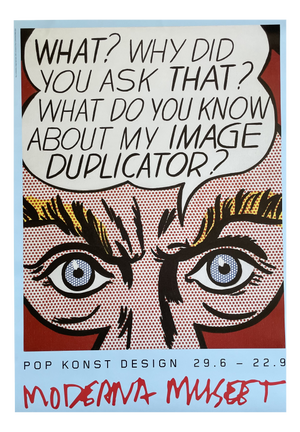 Museum Poster from Roy Lichtenstein, 1963