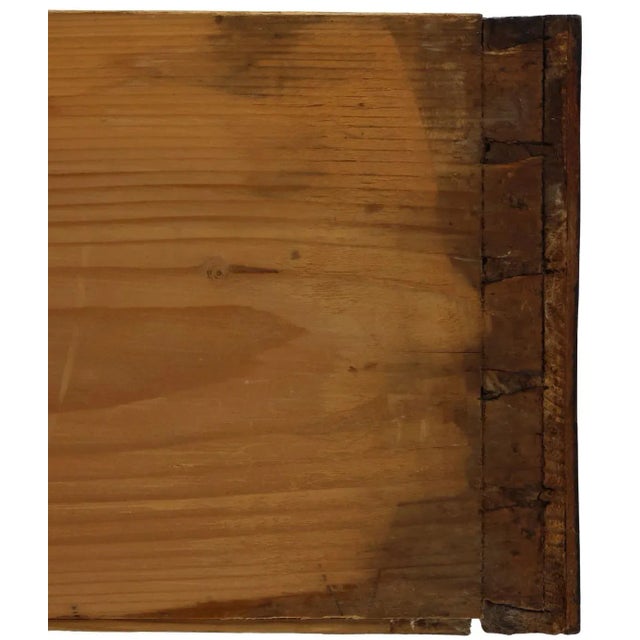 French Louis XVI Style Marble-Top Parcel-Ebonized Commode For Sale - Image 4 of 12