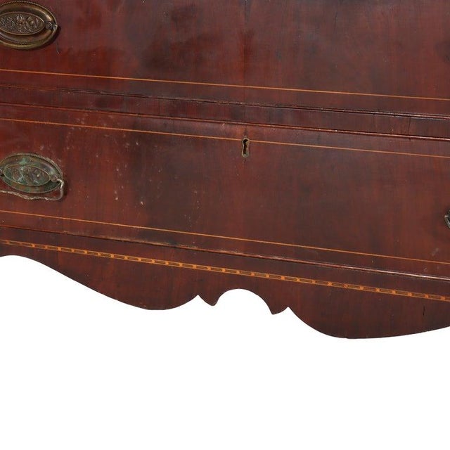 Diminuative Antique Federal Hepplewhite Mahogany & Inlay Secretary C1830 For Sale - Image 13 of 18