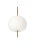 Small 'Kushi' Opaline Glass and Brass Suspension Lamp for Kdln For Sale - Image 13 of 13