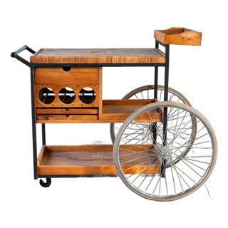 Vintage Mid-Century Arthur Umanoff for David Morgan Bar Cart For Sale