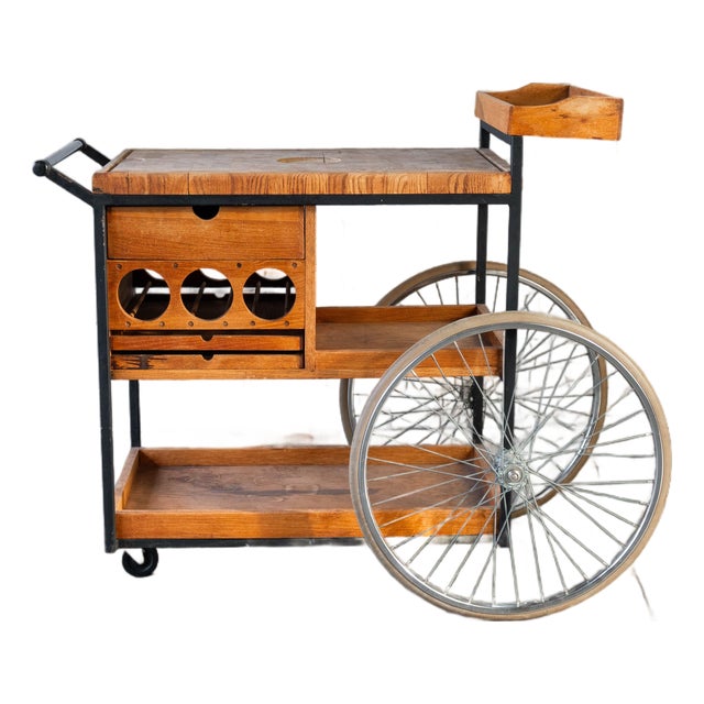 Vintage Mid-Century Arthur Umanoff for David Morgan Bar Cart For Sale
