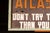 Vintage Hand-Painted Workplace Sign by NSC For Sale - Image 4 of 8
