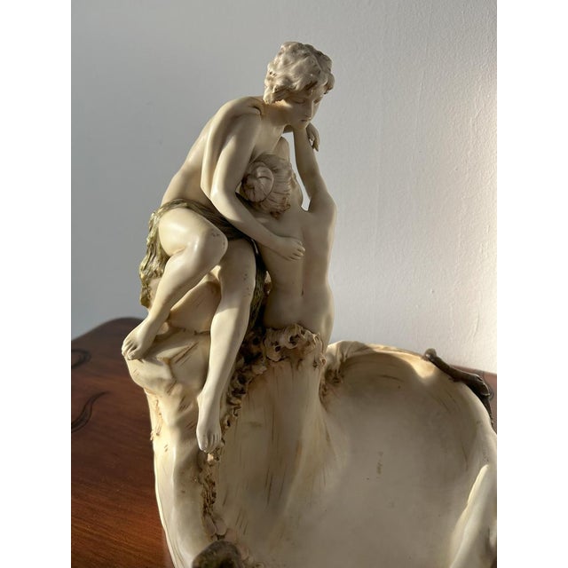 Art Nouveau The Lovers Porcelain Sculpture Group fromRoyal Dux Bohemia, 1910-1920s For Sale - Image 11 of 18
