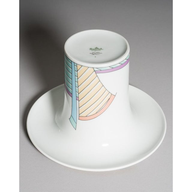 Vintage Century New Wave Porcelain Vase and Bowl Set by Tapio Wirkkala & Dorothy Hafner for Rosenthal Studio-Line, Germany, 1980s, Set of 2 For Sale - Image 14 of 18