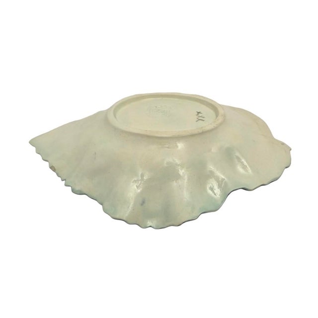 Green Antique SGH Smith Griffin & Hill Majolica Leaf Bowl Plate Etruscan C1880 (D-4). For Sale - Image 8 of 10