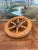 1970s Vintage Mid Century Modern Wooden Spinning Wheel For Sale - Image 5 of 8