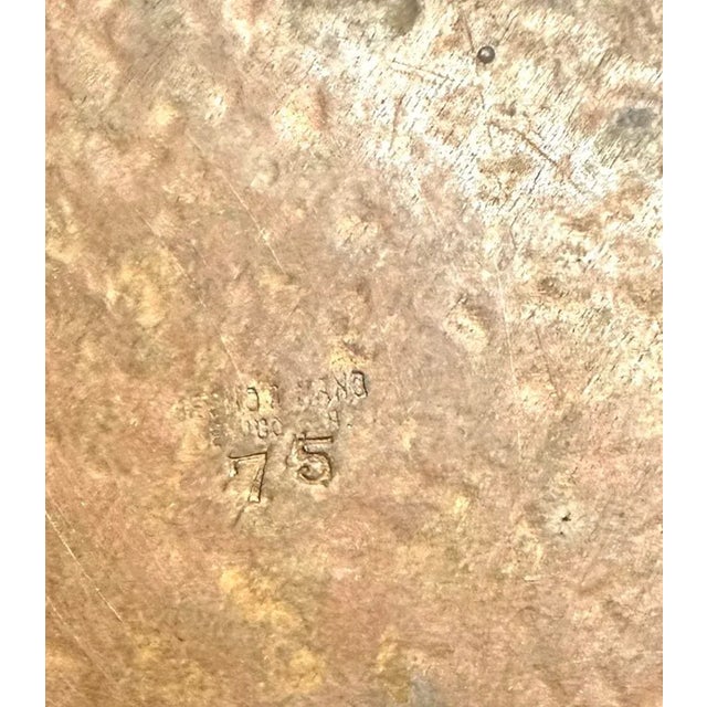 Late 20th Century Vintage Hammered Copper Greek Key Vide Poche / Catchall / Tray / Trinket Dish For Sale - Image 5 of 5