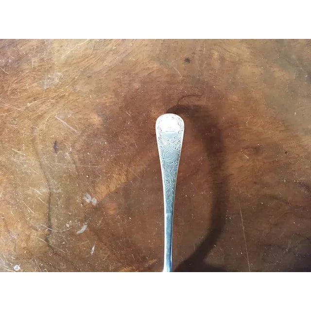 Traditional 1833 Antique English Regency Silver Berry Spoon Hallmarked for William Eaton, London For Sale - Image 3 of 13