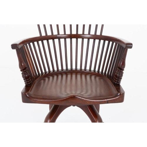 Victorian Desk Chair in Mahogany, 1880s For Sale - Image 5 of 6