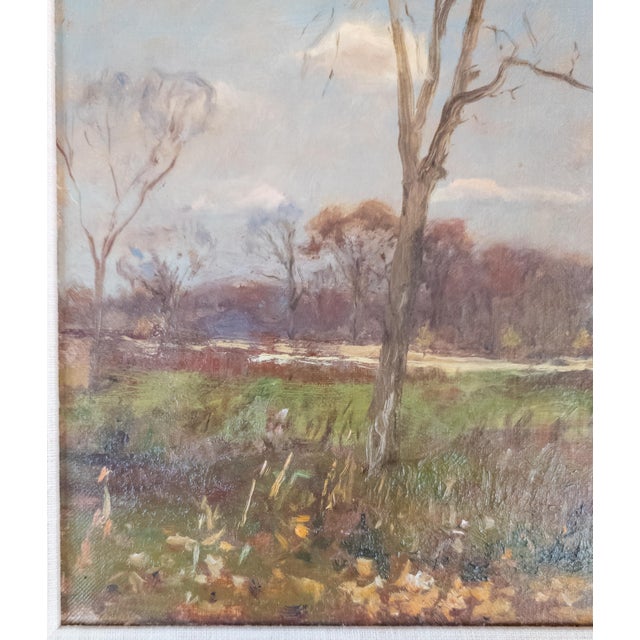 Green Early 20th Century Impressionist New England Landscape Painting by Charles Appel For Sale - Image 8 of 10