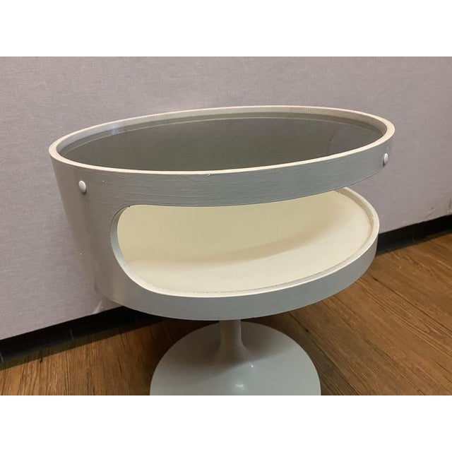 Space Age Luna Side Table with Glass Plate from Opal Möbel For Sale - Image 12 of 18