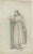 Black After Verburgh, Standing Woman with Staff, 1797, Chalk on Paper For Sale - Image 8 of 10