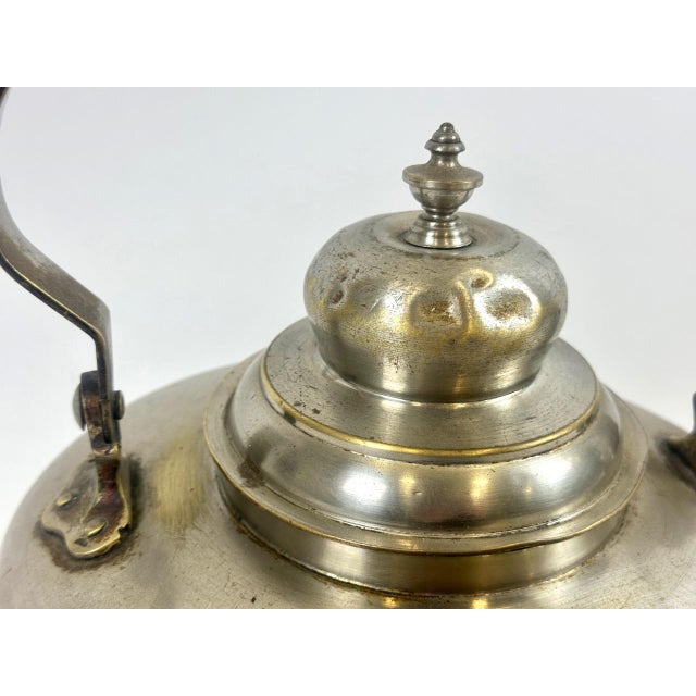 Art Deco Nickled Brass Kettle, 1930s For Sale - Image 10 of 18
