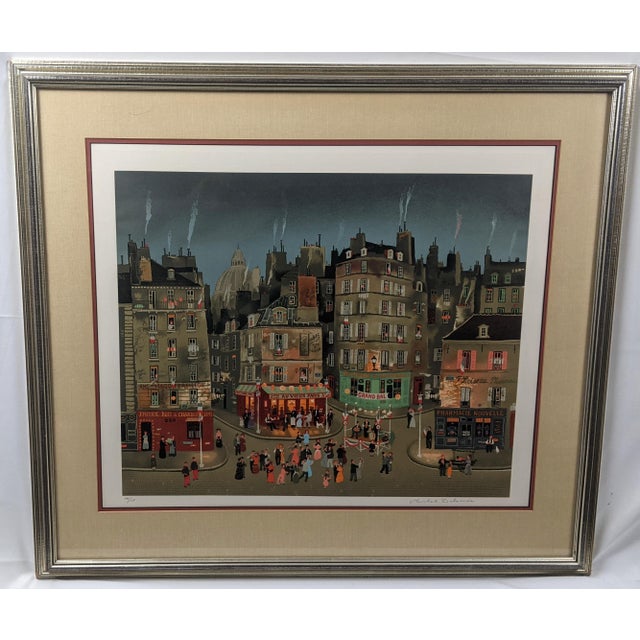 An exceptionally beautiful and highly collectible limited-edition lithograph, "Le Grand Bal", by celebrated French artist...