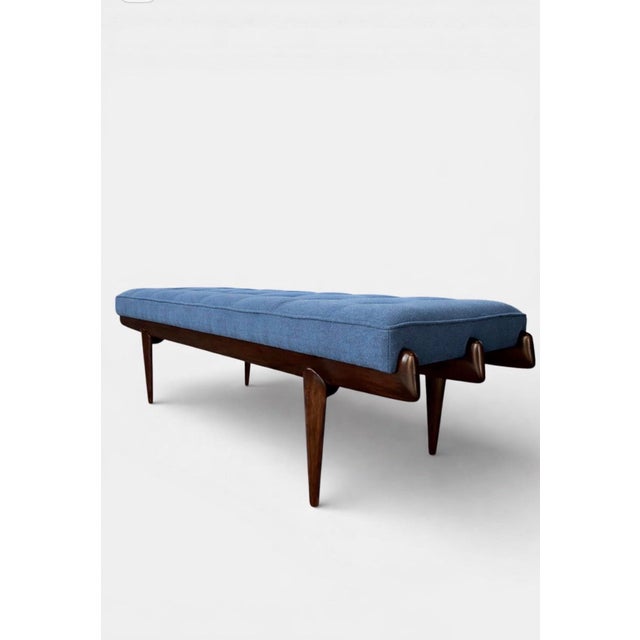 Mid-Century Modern Rare Artcraft / Robinson-Johnson Bench For Sale - Image 3 of 3