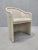 Animal Skin Vintage Italian Cream Lacquer Barrel Back Occasional Chair Tonon Style Newly Reupholstered in Cowhide For Sale - Image 7 of 8