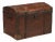 Antique Trunk in Walnut and Painted Oak, 1800s For Sale