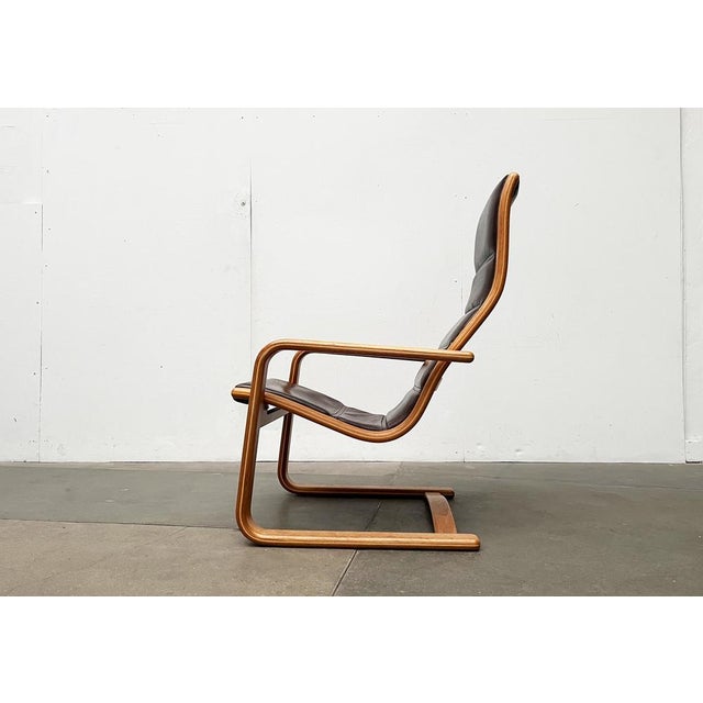 Vintage Swedish Model Lamello Beech Lounge Chair by Yngve Ekström for Swedese, 1970s For Sale - Image 9 of 18