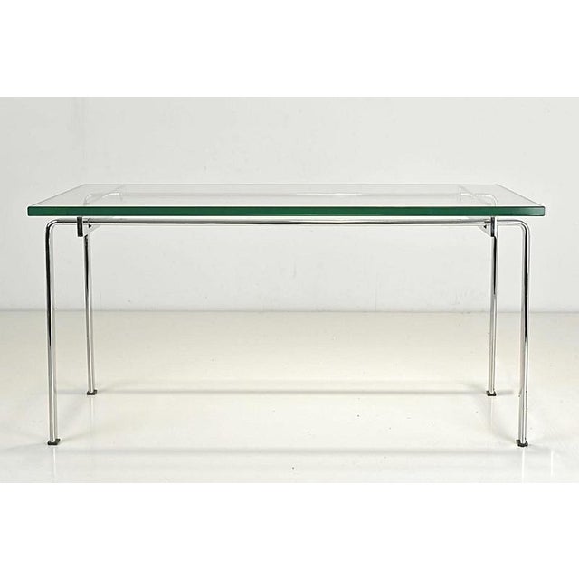 Article name: side table - steel-glass large designer: preben fabricius and jørgen kastholm year: around 1968...