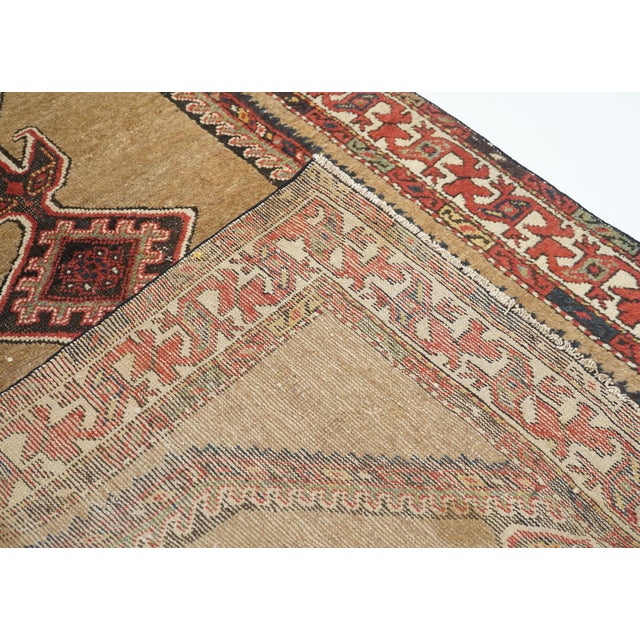 Camel Antique Sarab Rug 3'7'' X 6'8'' For Sale - Image 8 of 9