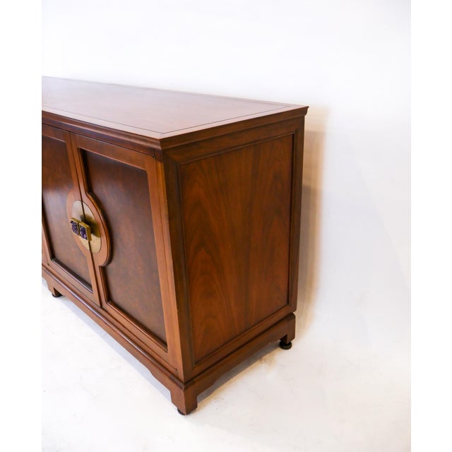 Auburn 1970s Widdicomb Mid-Century Burl Panel Sideboard For Sale - Image 8 of 12