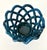Cerulean Hand Crafted Cerluean Blue Twisted Pottery Bowl For Sale - Image 8 of 16