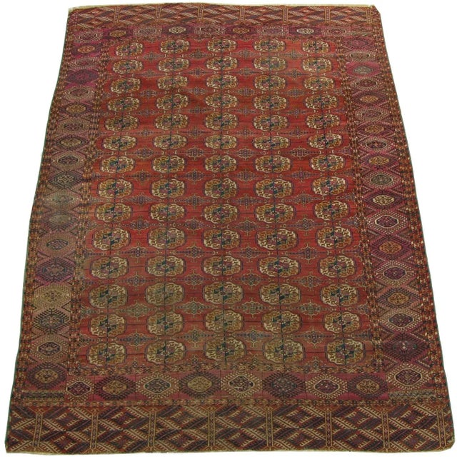 19th Century 1900s Antique Bochara Rug For Sale - Image 5 of 5