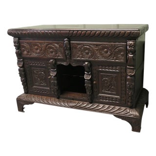 Antique Oak Dresser Base, 1800 For Sale