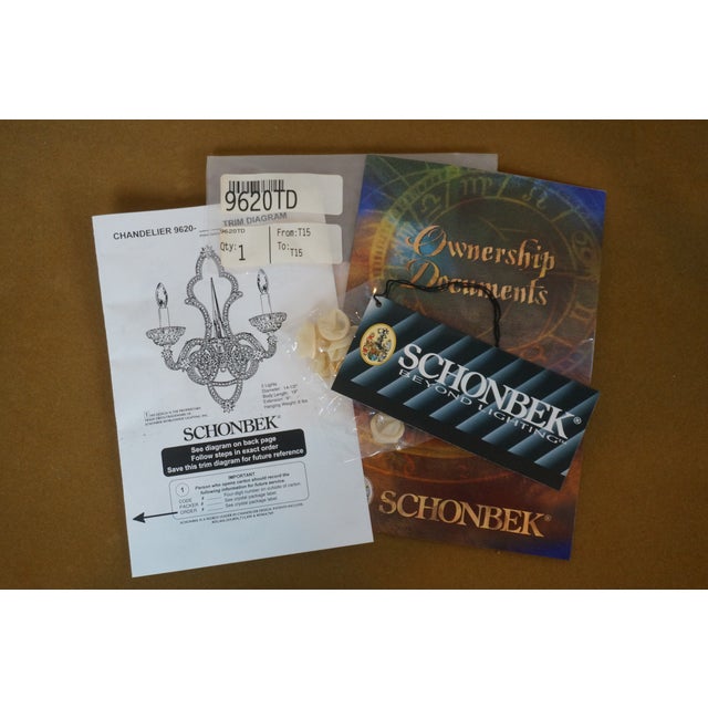 Vintge Schonbek Scheherezade Gold Crystal Mirrored Wall Sconce #9620 For Sale - Image 11 of 12