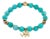 Amazonite Stone Lucky Elephant Charm Beaded Bracelet For Sale