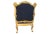 1900s Antique Rococo-Style Carved Giltwood Armchair For Sale - Image 4 of 13