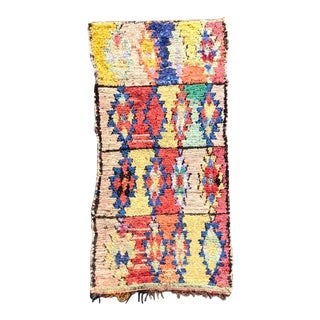 Moroccan Berber Boucherouite Rug For Sale