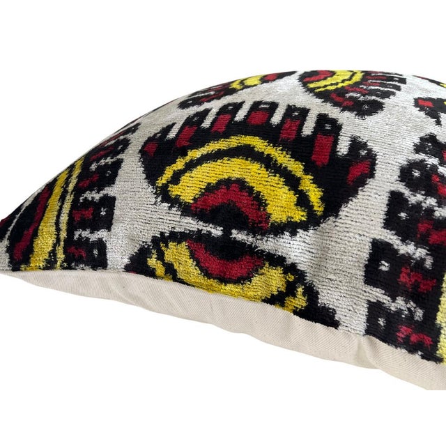 Velvet Silk Cushion Cover with Eye Design, 2000s For Sale - Image 9 of 11