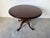Vintage Queen Anne Style Mahogany Round Pedestal Occasional / Dining Table For Sale - Image 9 of 18