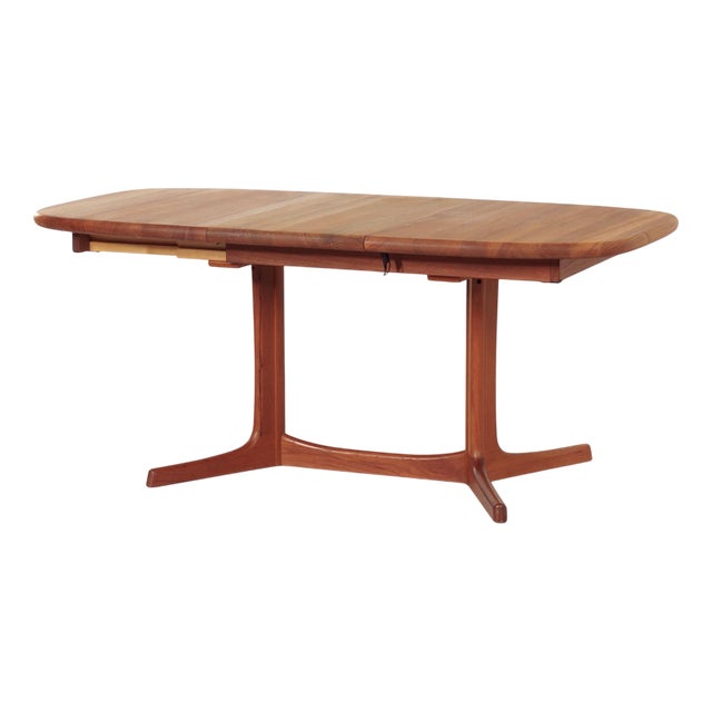 Vintage Danish Extendable Teak Dining Table, 1960s For Sale