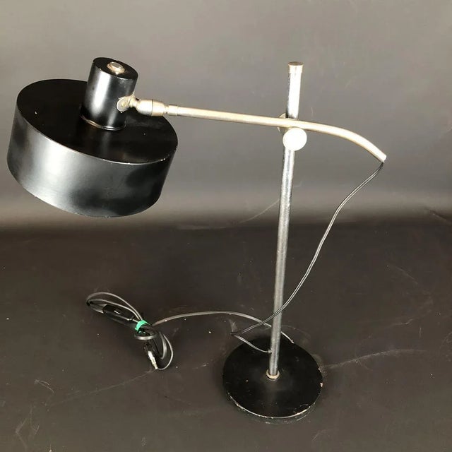 Vintage Italian Metal and Nickeled Brass Table Lamp For Sale - Image 13 of 14