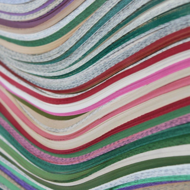 Early 21st Century Javier Velarde, Boooks and Topographies N56 Wall Sculpture, 2025, Dyed Paper For Sale - Image 5 of 9