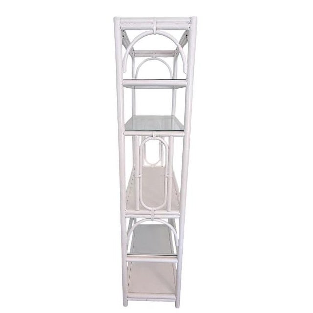 Wood Vintage Bamboo Etagere For Sale - Image 7 of 7